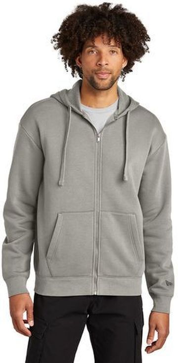 New Era Heritage 8.7-ounce 78/22 Cotton/Poly Fleece Full-Zip Hooded Sweatshirt